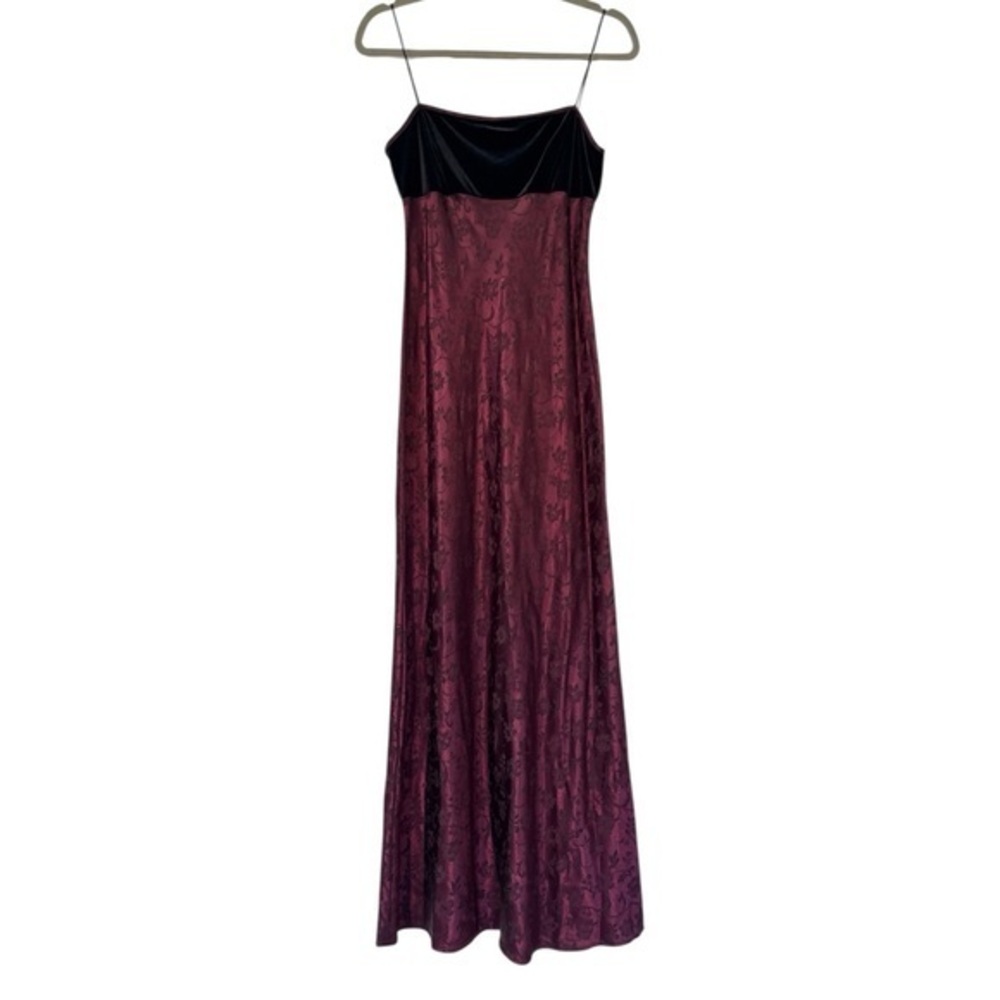 Steppin’ Out 90s Y2K Grunge Glam Goth Dark Romantic Slip On Cami Gown Size 9/10